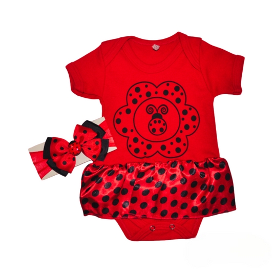 Laço Bebê Joaninha