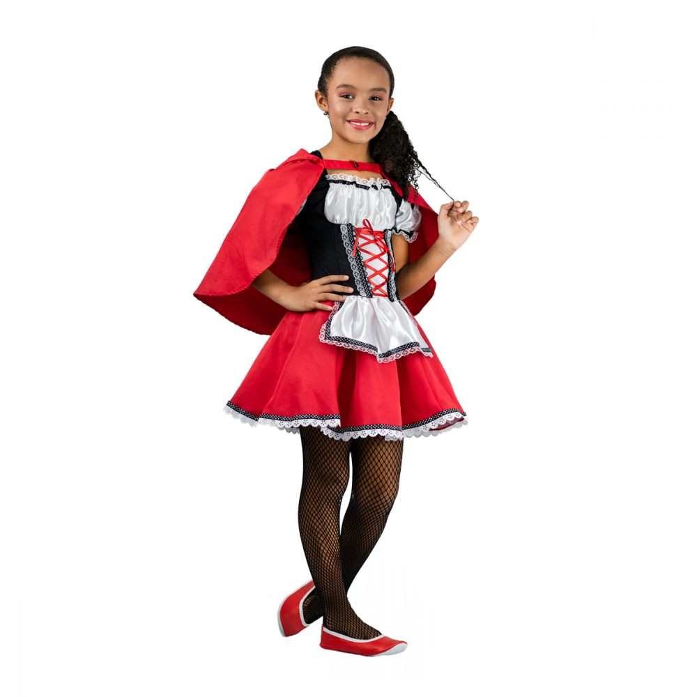 Fantasia Infantil Chapeuzinho Vermelho Luxo