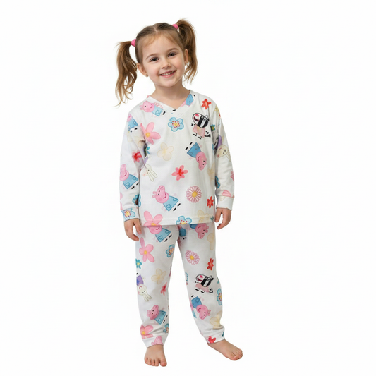 Pijama Infantil Manga Longa Peppa Pig