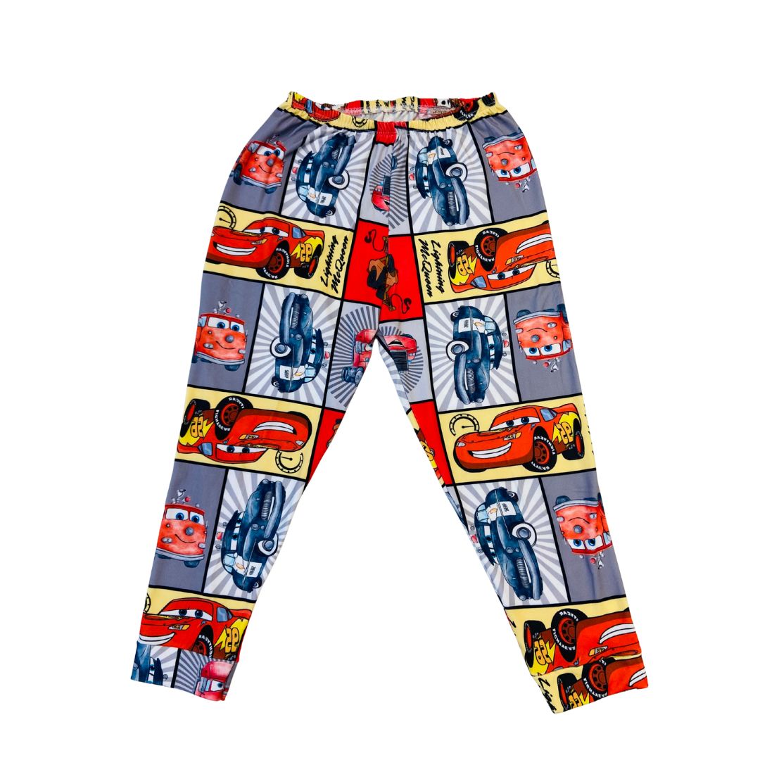 Pijama Infantil Manga Longa McQueen Cinza