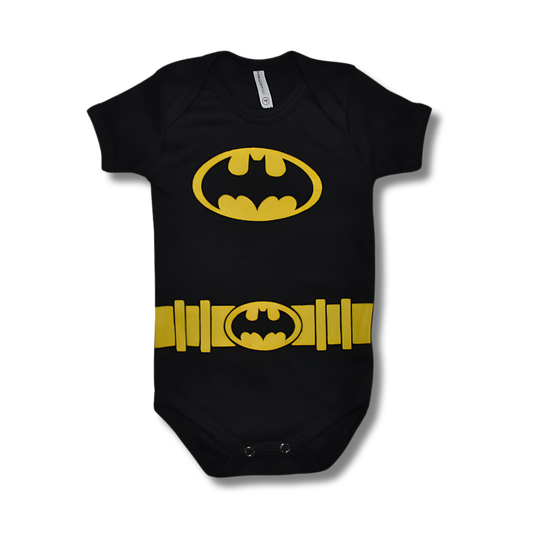 Body Bebê Batman Preto