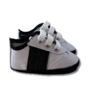 Tênis Bebê Branco com Preto