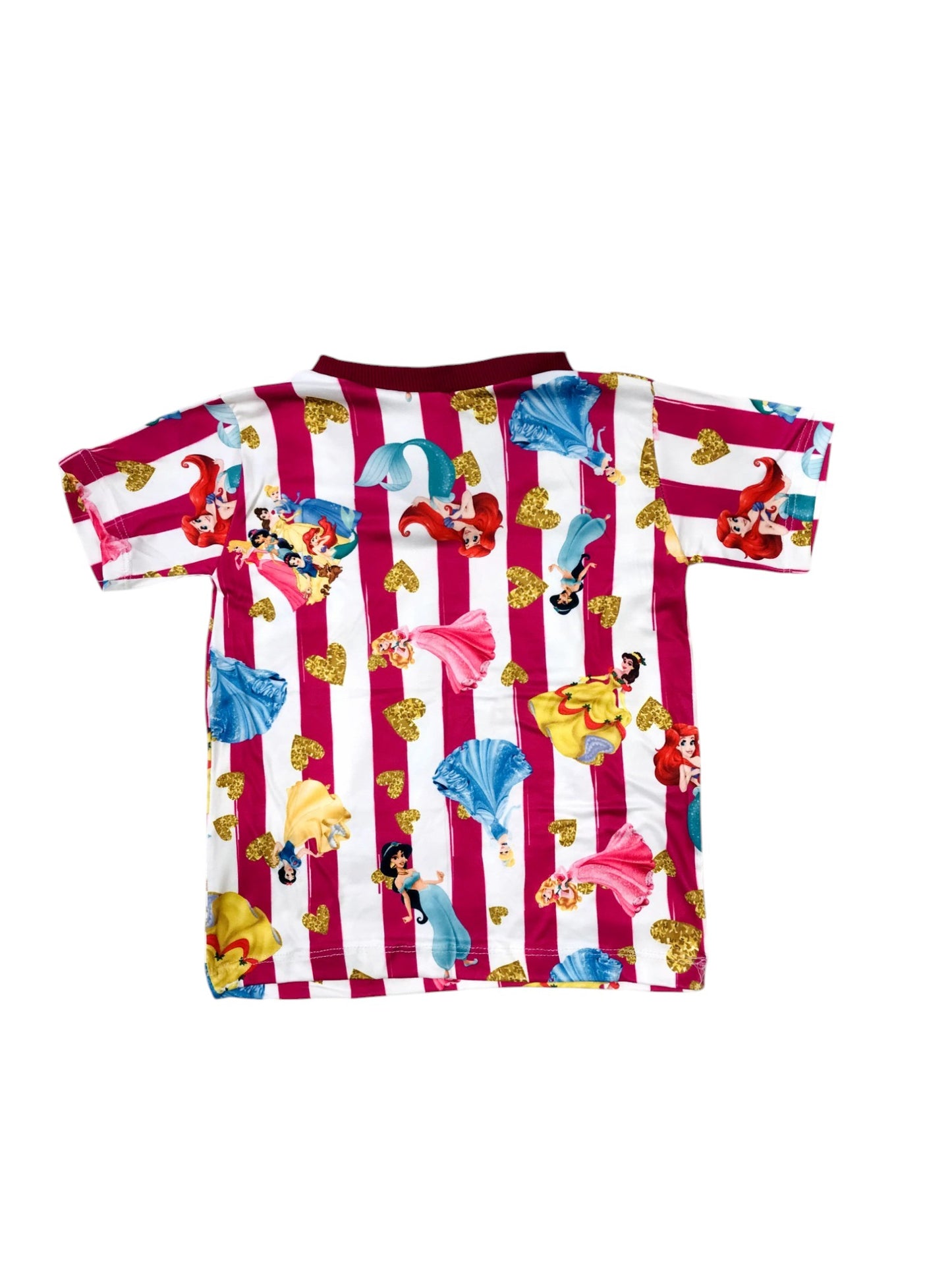 Pijama Infantil Manga Curta Princesas
