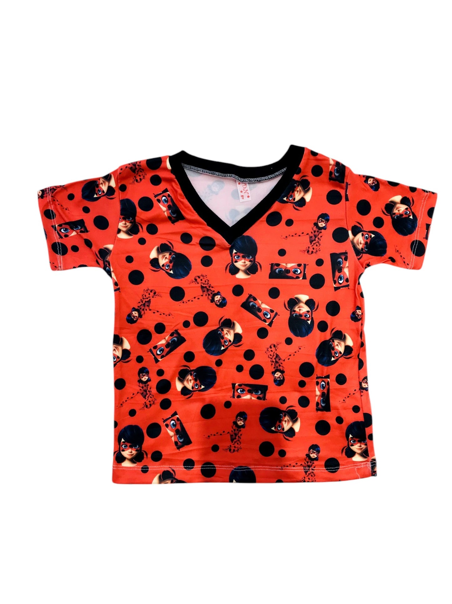Pijama Infantil Manga Curta Lady Bug