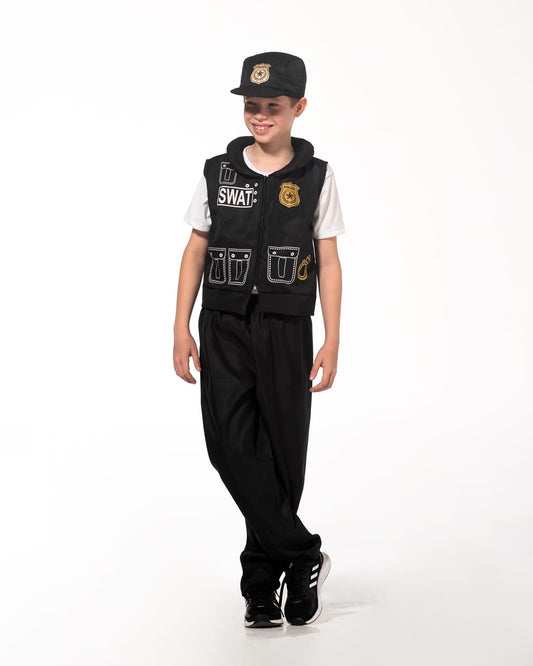 Fantasia Infantil Policial Swat Clássica