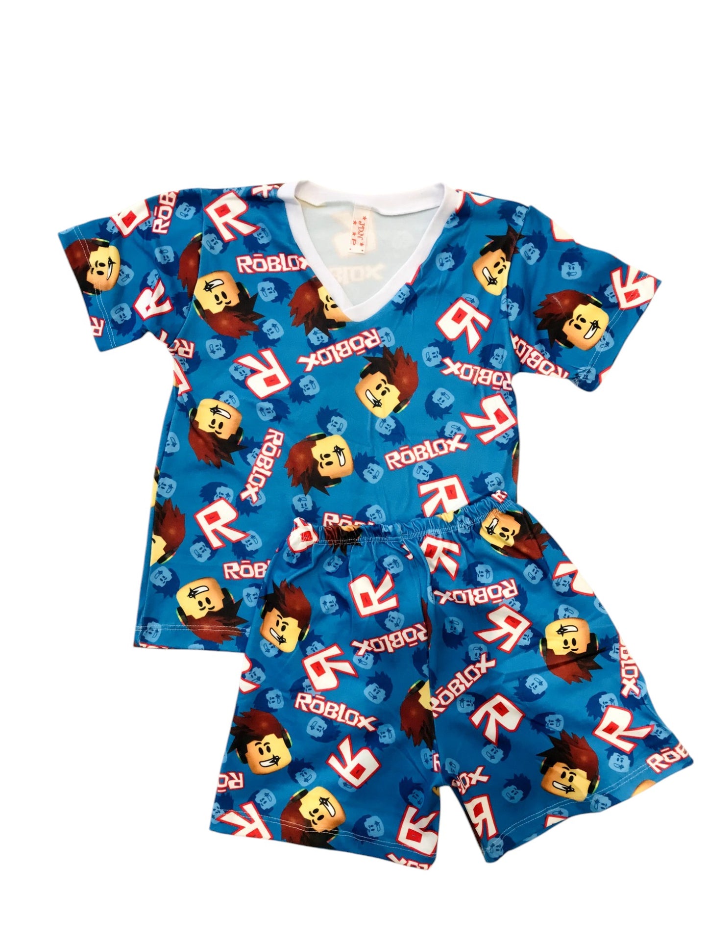 Pijama Infantil Manga Curta Roblox