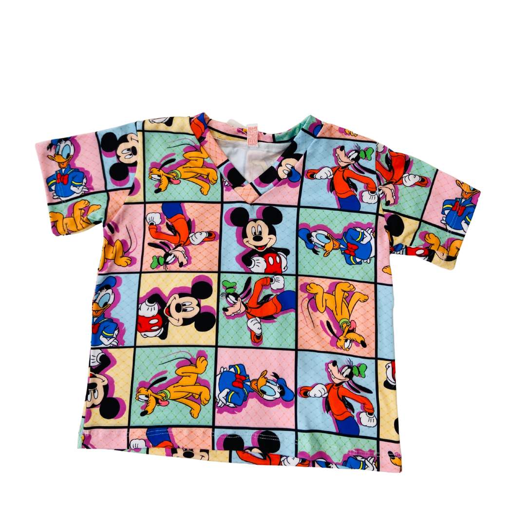Pijama Infantil Manga Curta Turma do Mickey