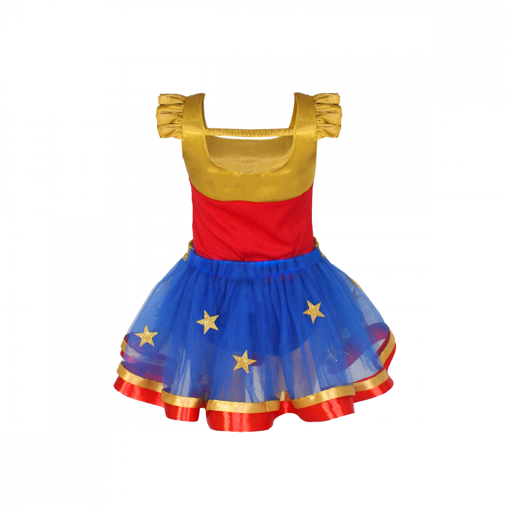 Fantasia Infantil Mulher Maravilha Luxo