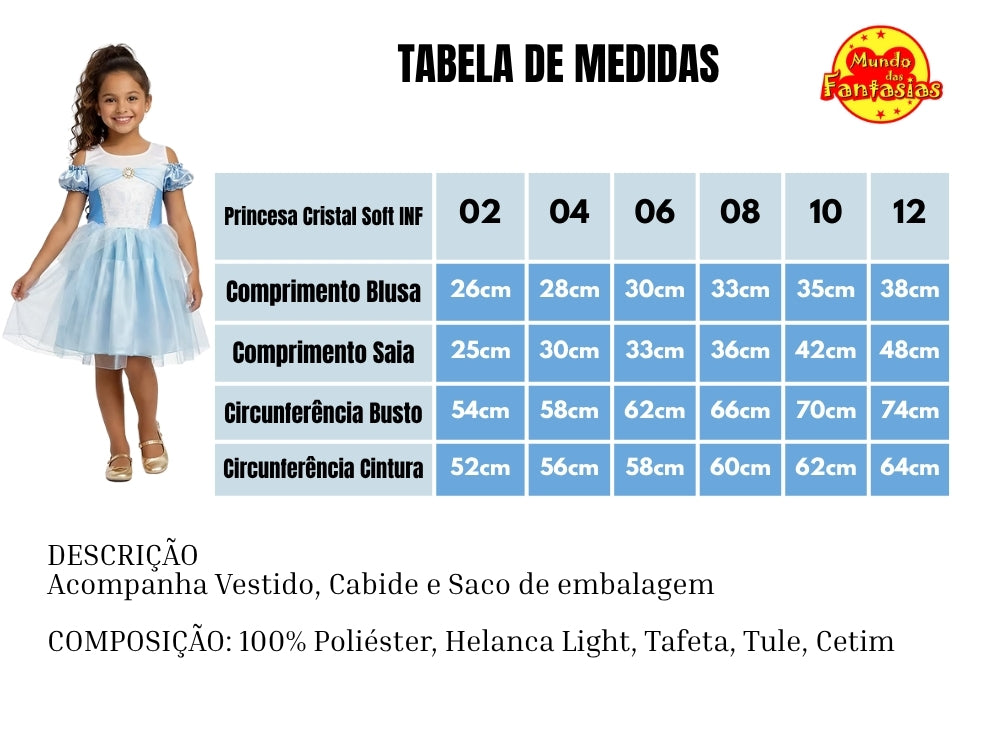 Fantasia Infantil Cinderela Soft