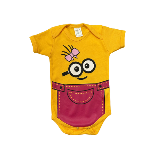 Body Bebê Minions Menina