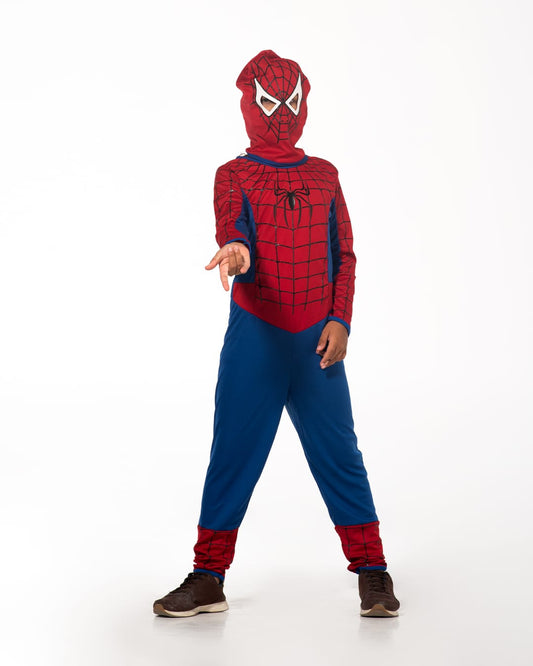 Fantasia Infantil Menino Aranha Macacao Longo