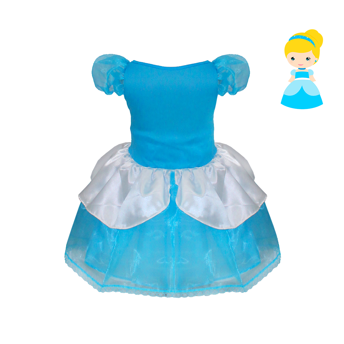 Fantasia Infantil Cinderela Clássica