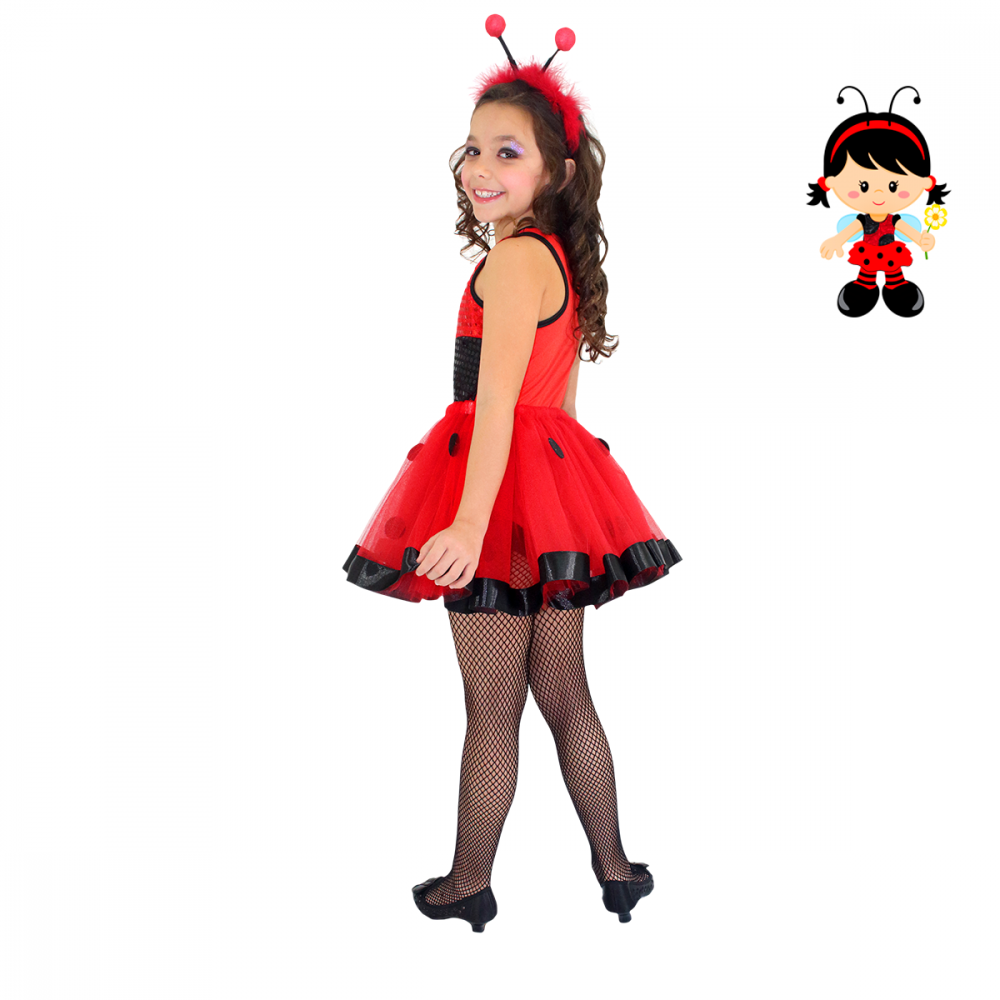 Fantasia Infantil Joaninha Glamour