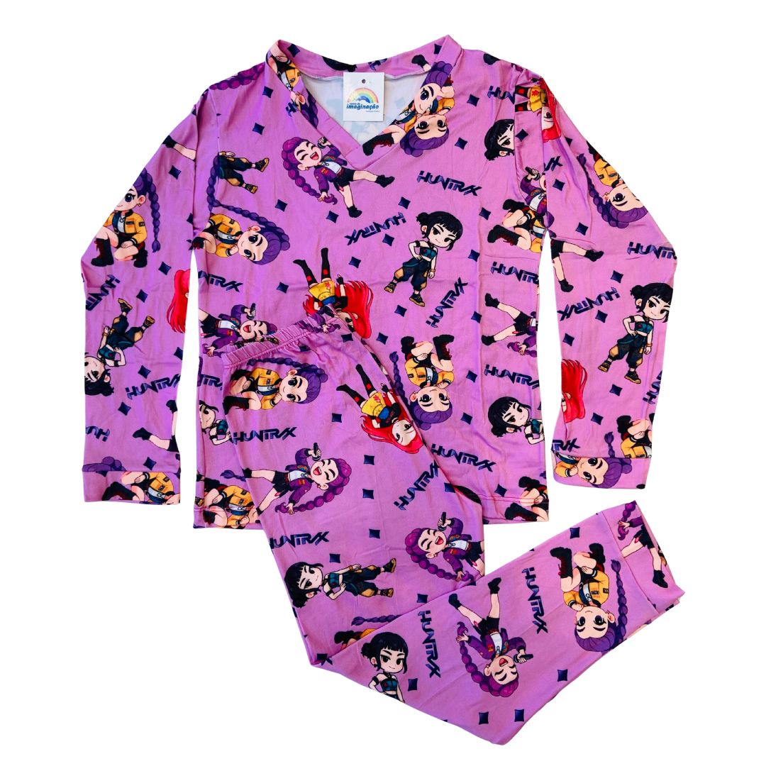 Pijama Infantil Manga Longa Guerreiras K-Pop