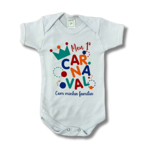 Body Bebê Carnaval Com Minha Família