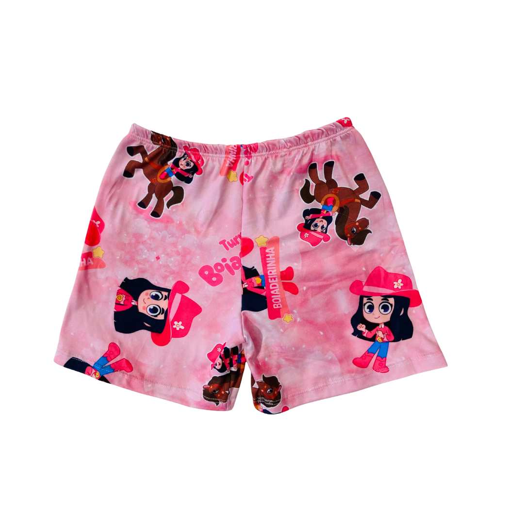 Pijama Infantil Manga Curta Boiadeira