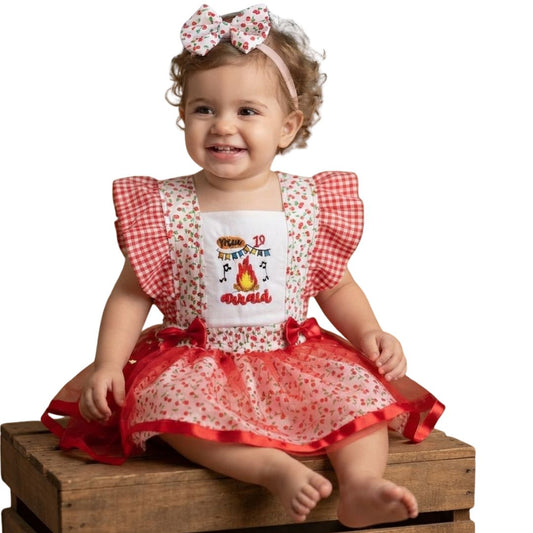 Romper Bebê Meu 1º Arraiá
