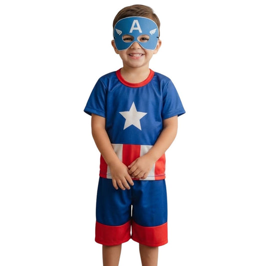 Fantasia Infantil Capitão América Clássica