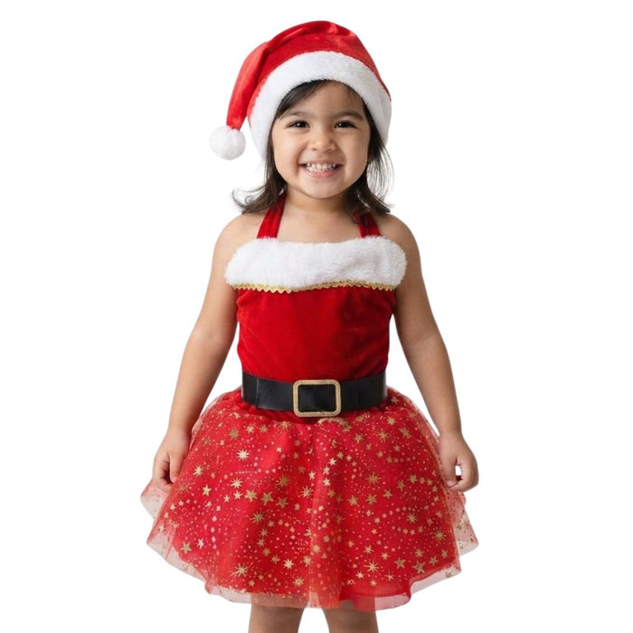 Fantasia Infantil Mamãe Noel Luxo