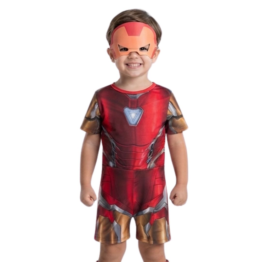 Fantasia Infantil Homem de Ferro Curto