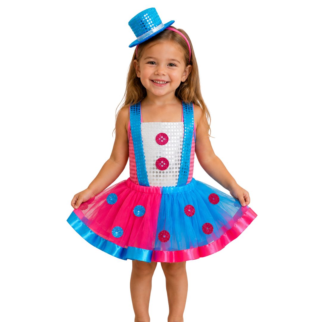 Fantasia Infantil da Palhacinha Luxo