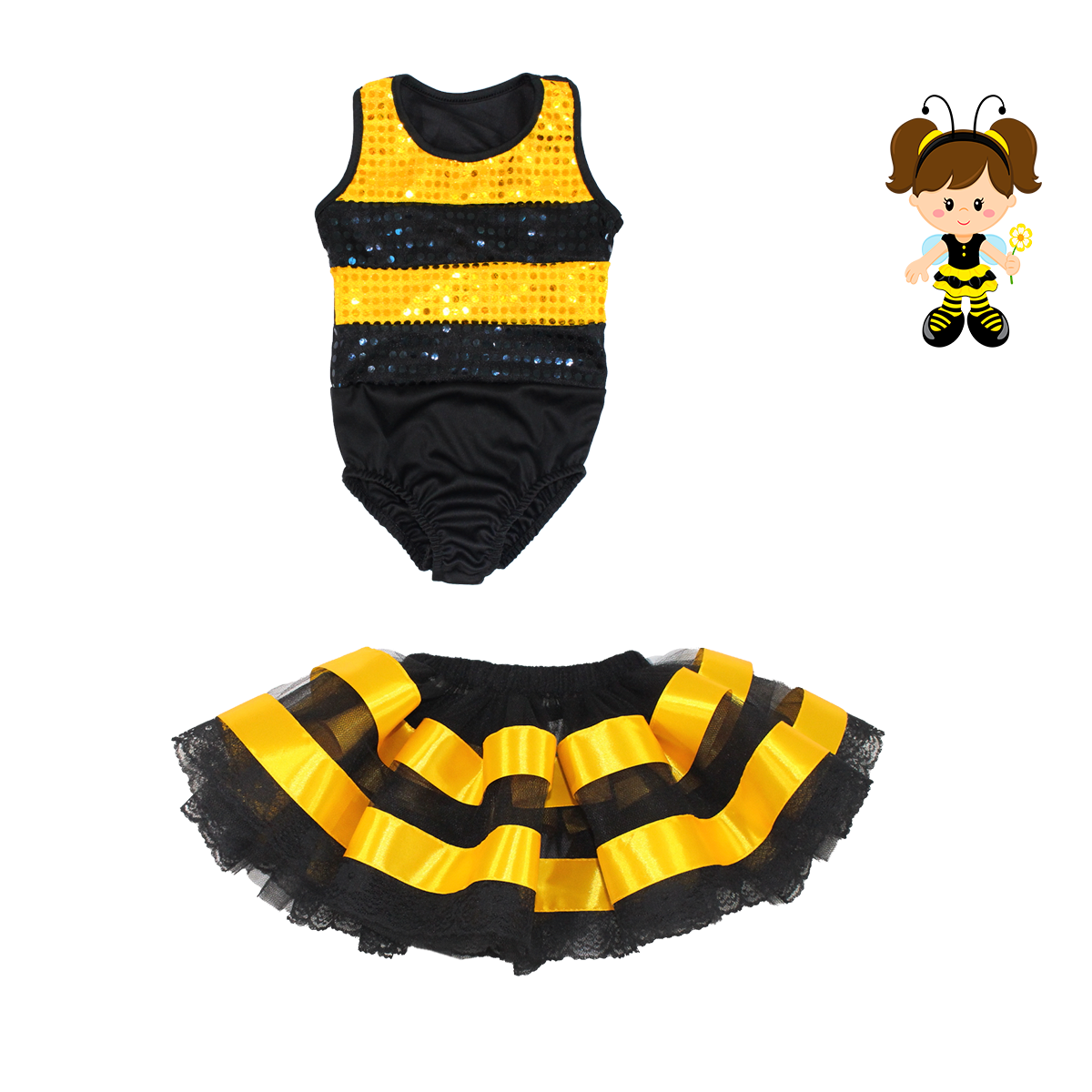Fantasia Infantil da Abelhinha Glamour
