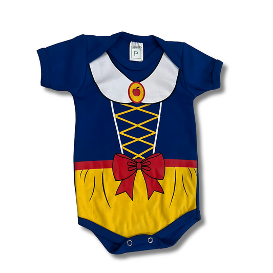 Body Bebê Branca de Neve