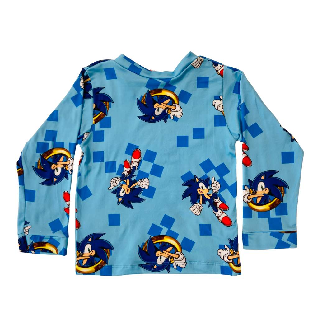 Pijama Infantil Manga Longa Sonic Aneis