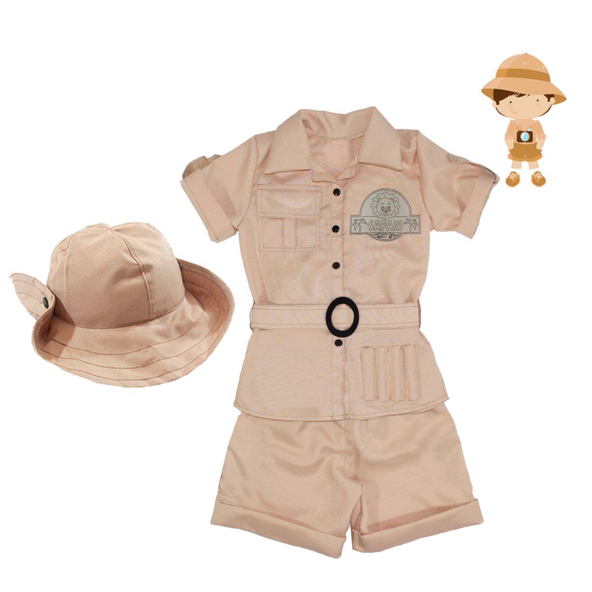 Fantasia Infantil do Safari Luxo