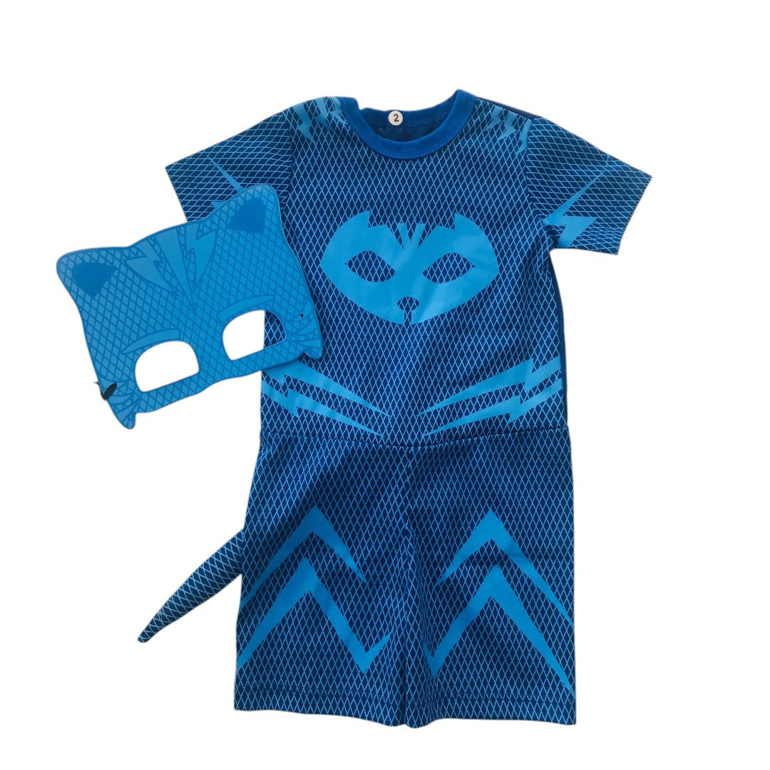 Fantasia Infantil Menino Gato Azul Clássica
