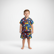 Pijama Infantil Manga Curta Super-Homem