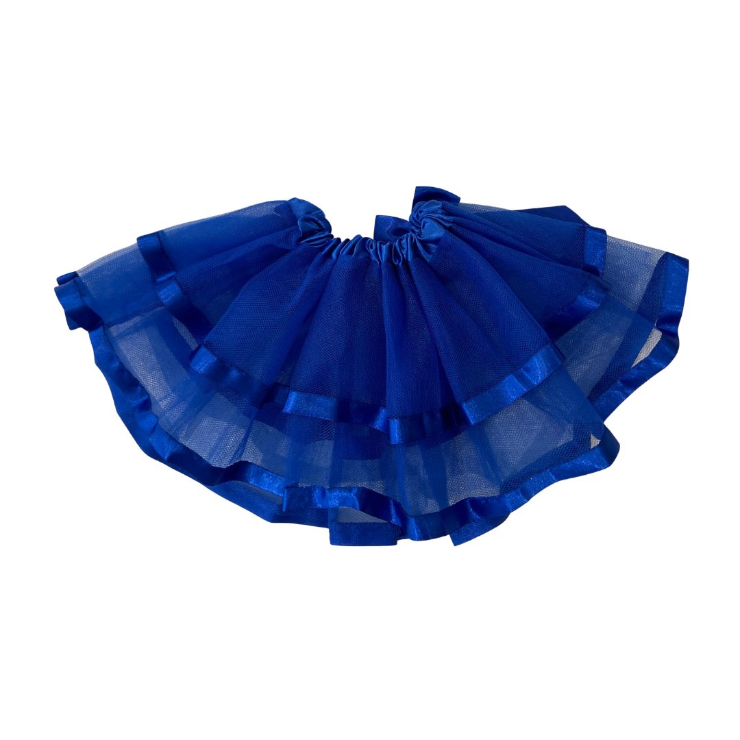 Saia Tule Bebê Luxo Azul