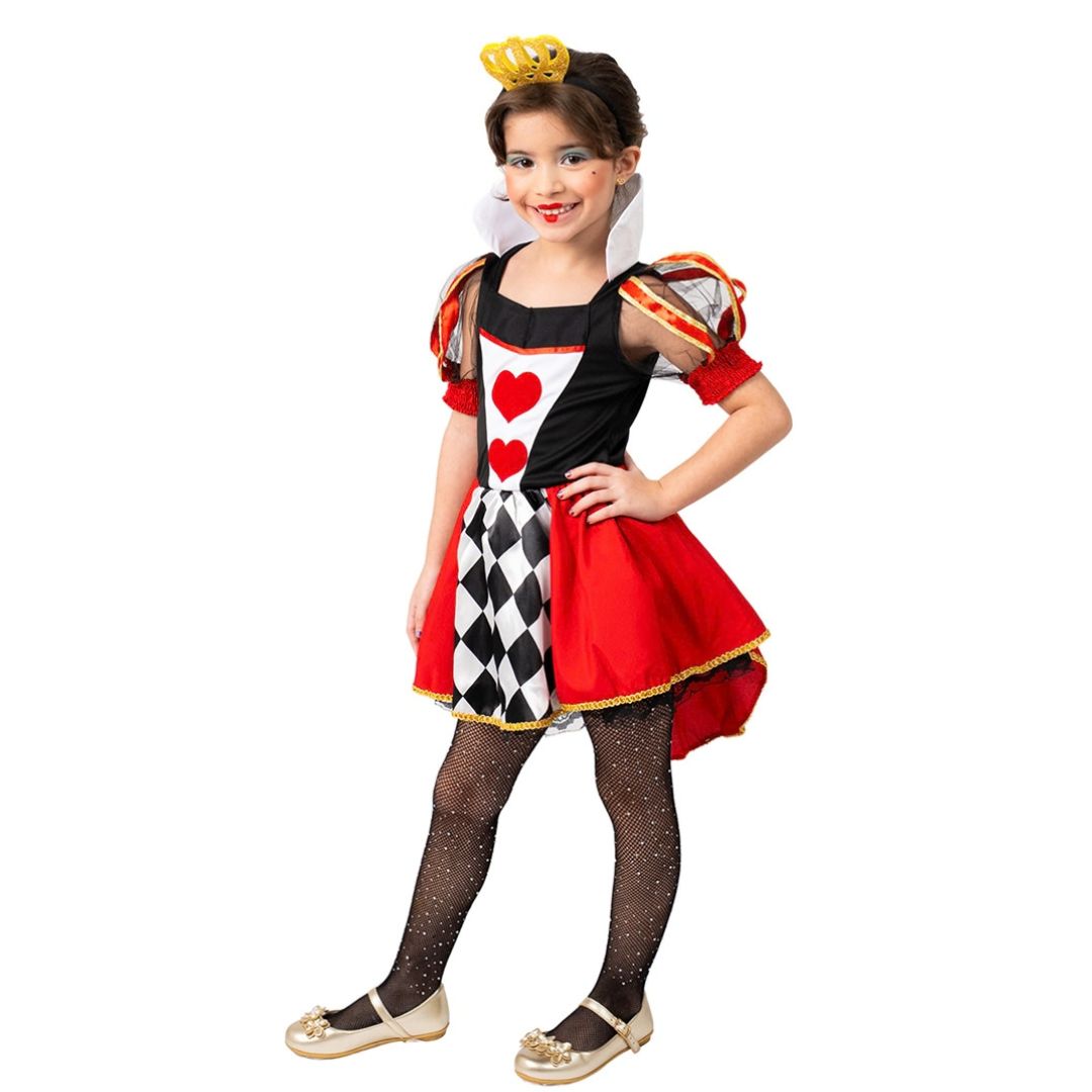 Fantasia Infantil Dama de Copa Luxo