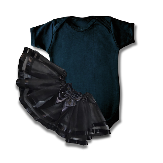 Saia Tule Bebê Luxo Preto
