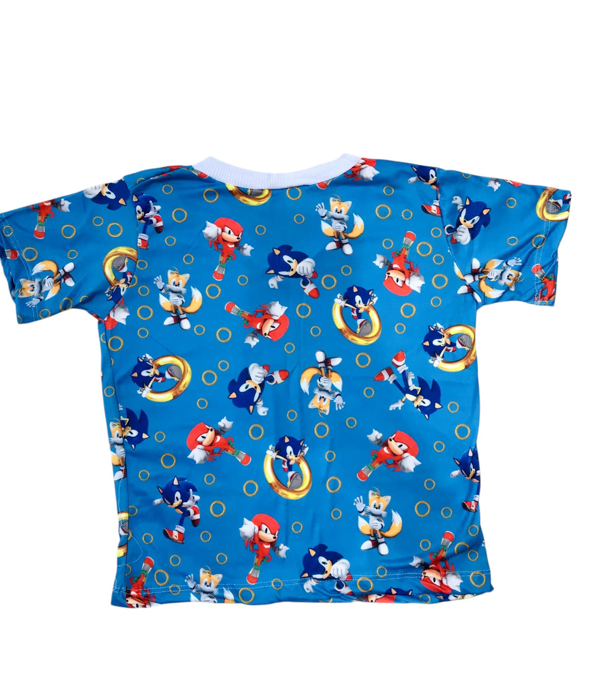 Pijama Infantil Manga Curta Sonic Azul