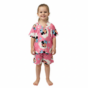 Pijama Infantil Manga Curta Minnie Rosa