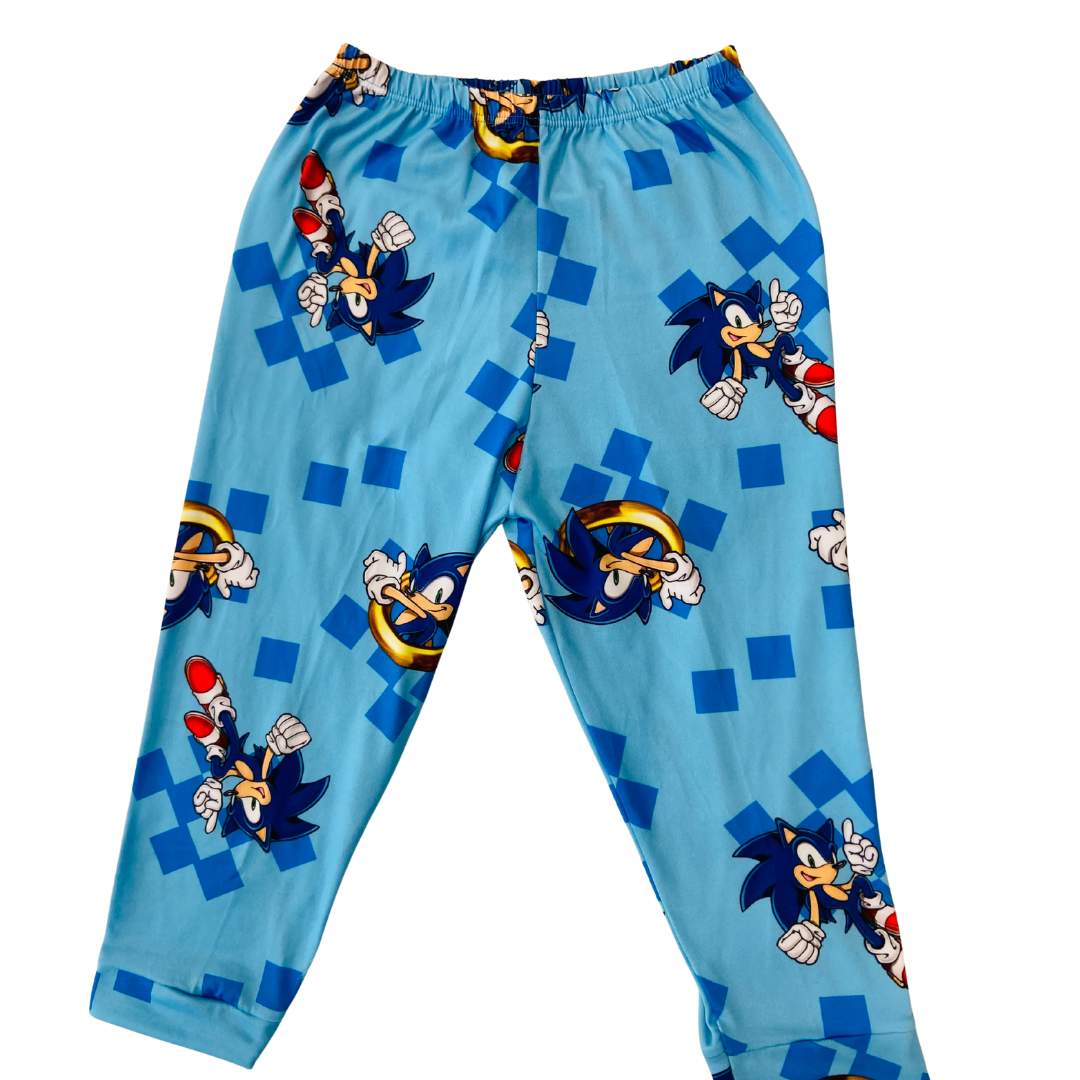 Pijama Infantil Manga Longa Sonic Aneis