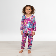 Pijama Infantil Manga Longa Patrulha Canina Skye e Everest