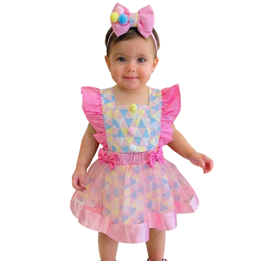 Romper Bebê Circo Luxo