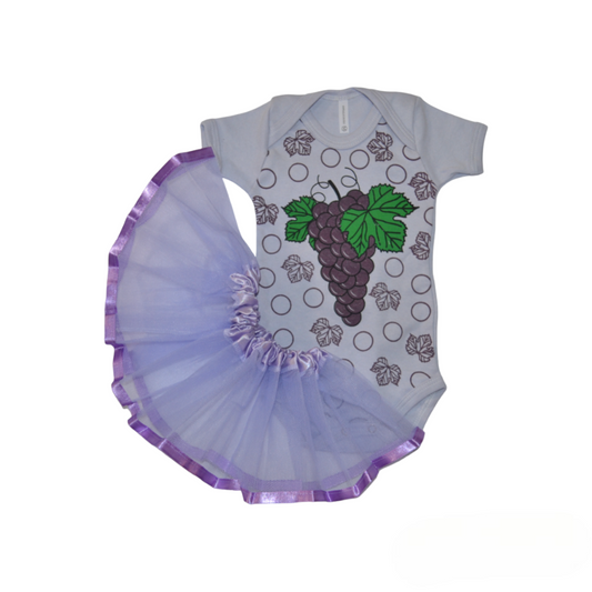 Saia Tule Bebê Uva