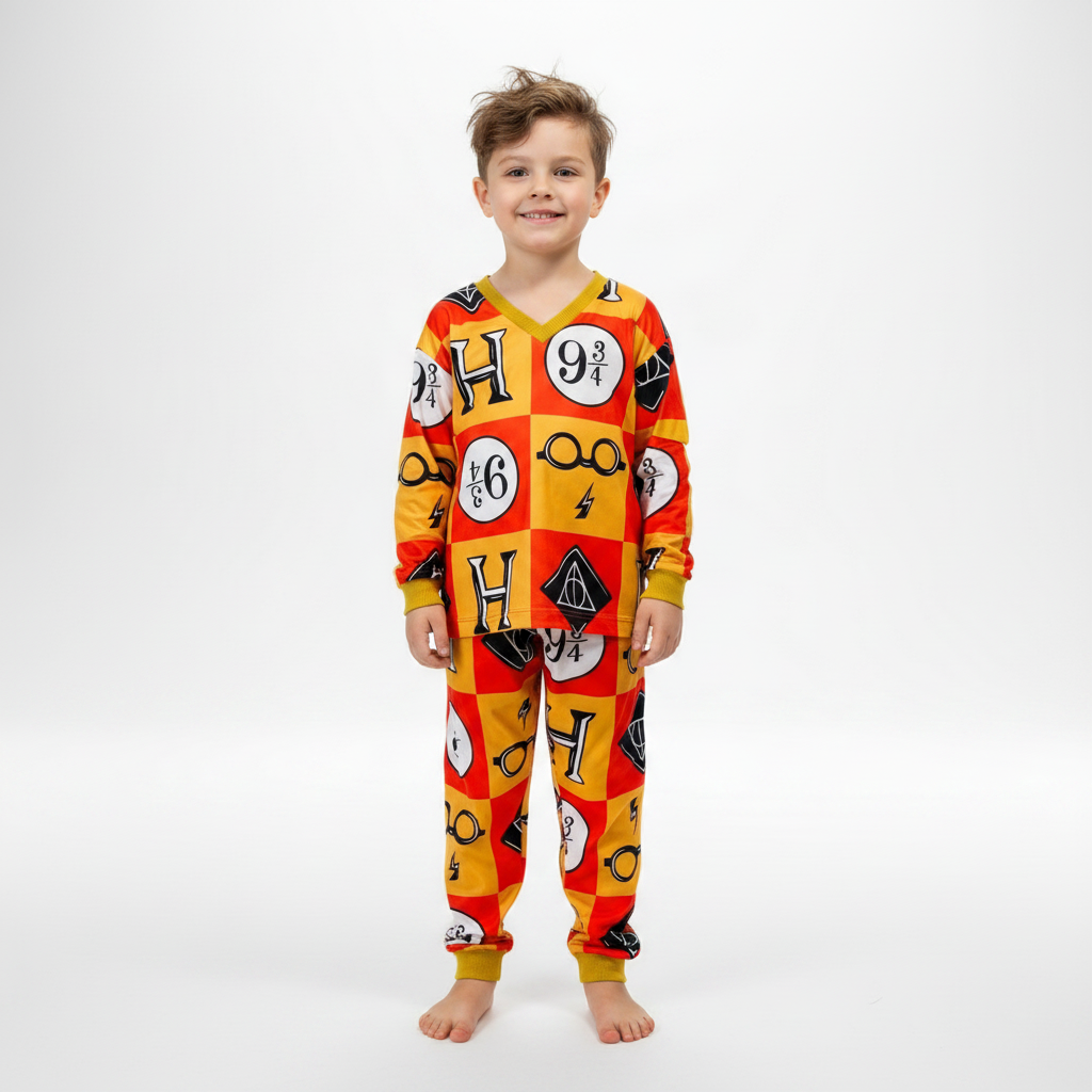 Pijama Infantil Manga Longa Harry Potter