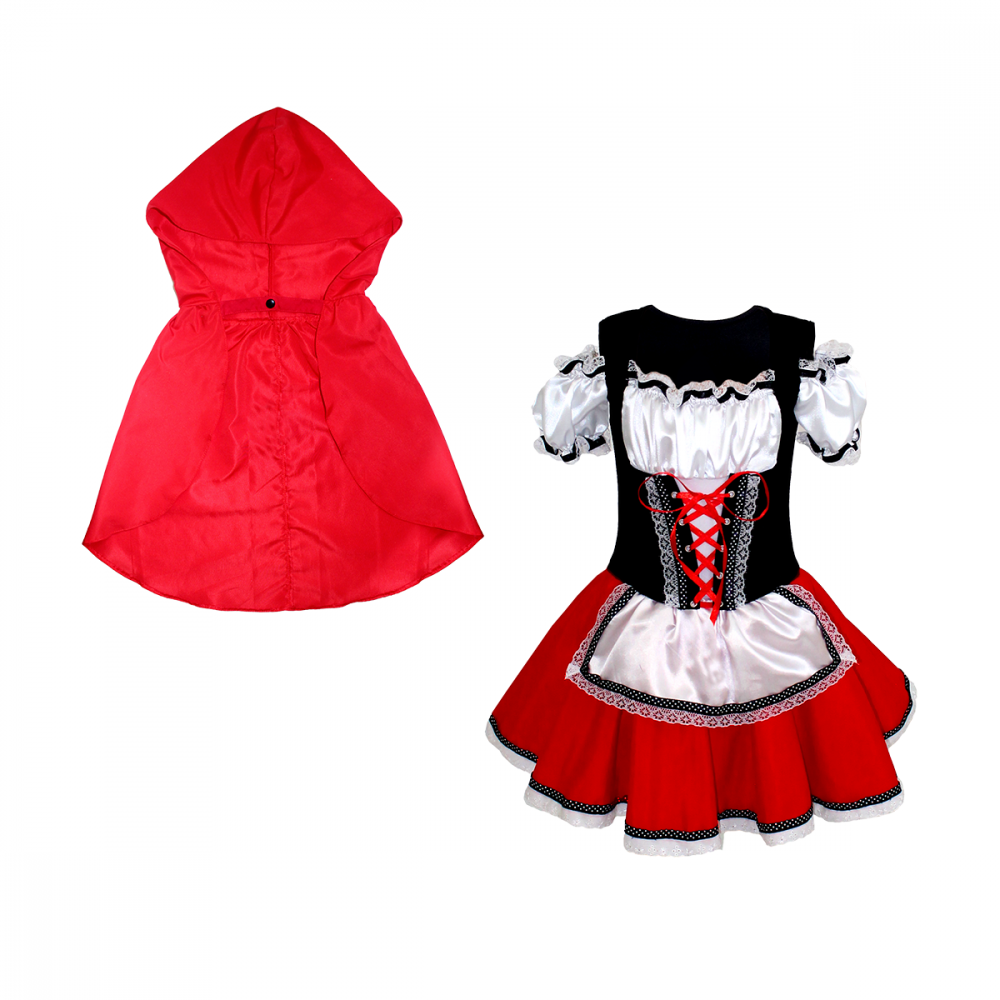 Fantasia Infantil Chapeuzinho Vermelho Luxo