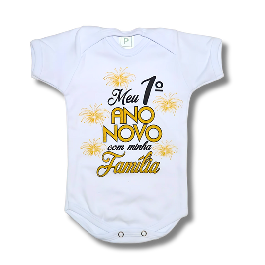 Body Bebê Ano Novo Com Minha Família