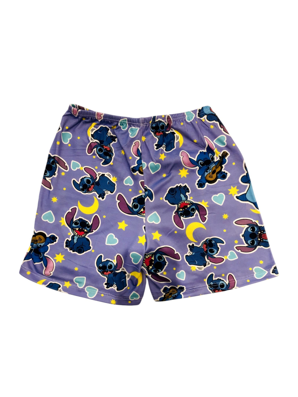Pijama Infantil Manga Curta Stitch Lilás