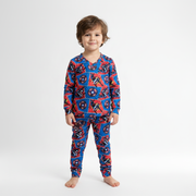 Pijama Infantil Manga Longa Capitão América