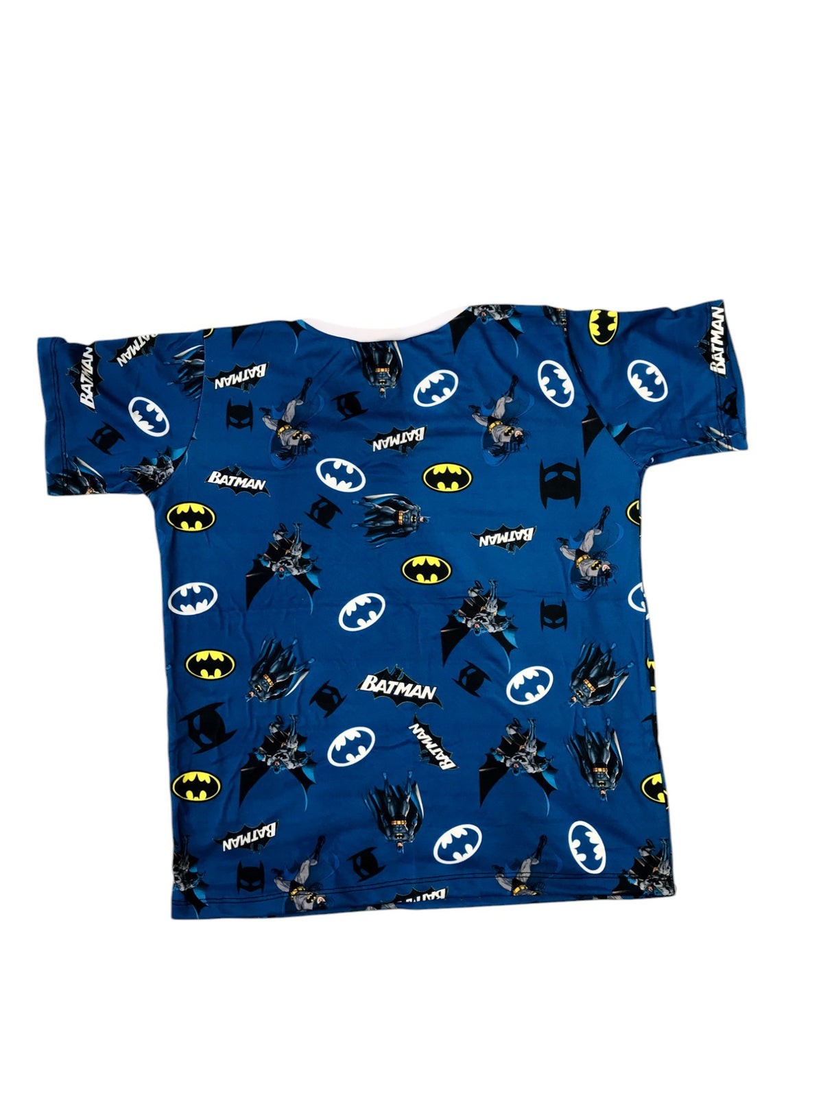 Pijama Infantil Manga Curta Batman Azul