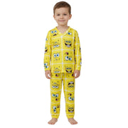 Pijama Infantil Manga Longa Bob Esponja