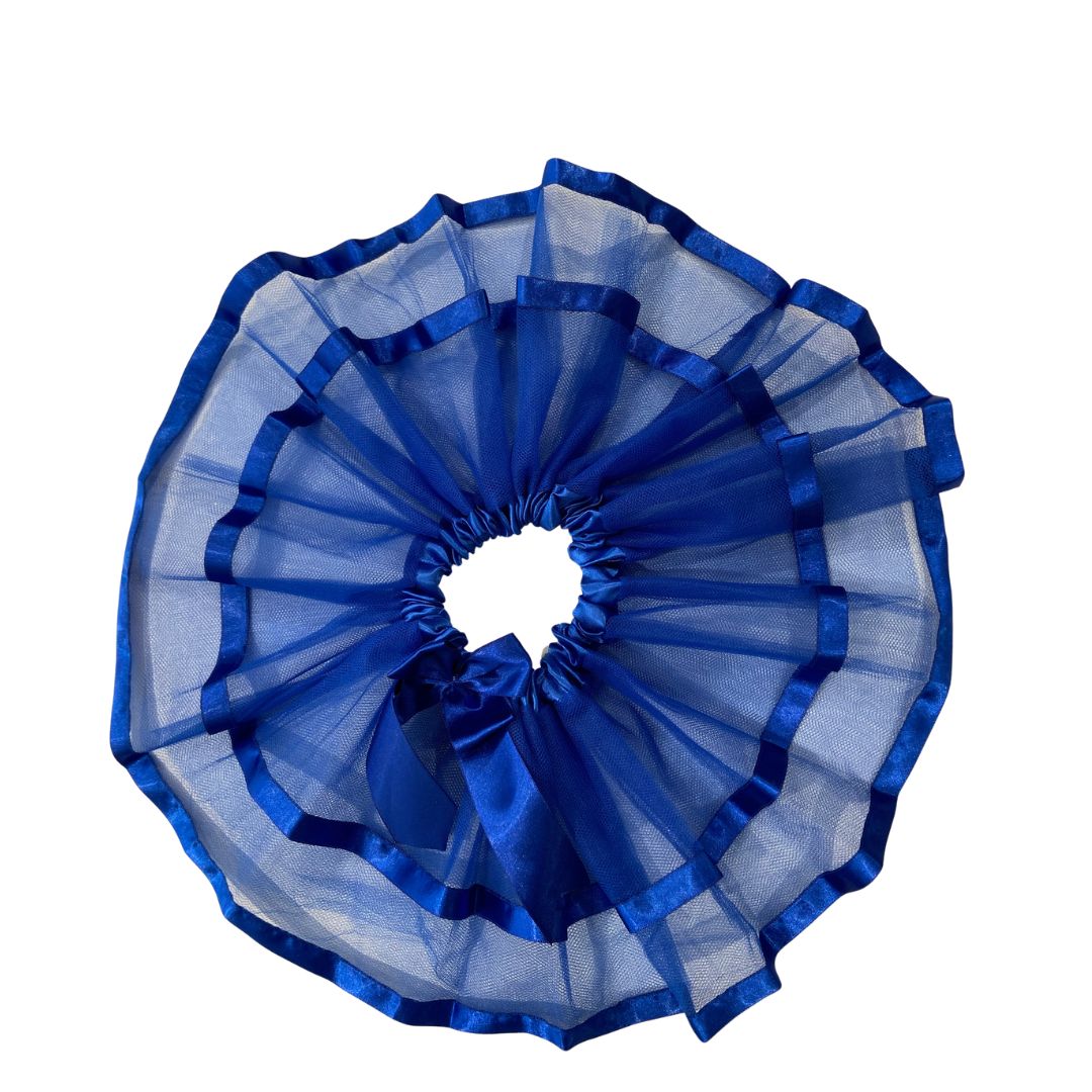 Saia Tule Bebê Luxo Azul
