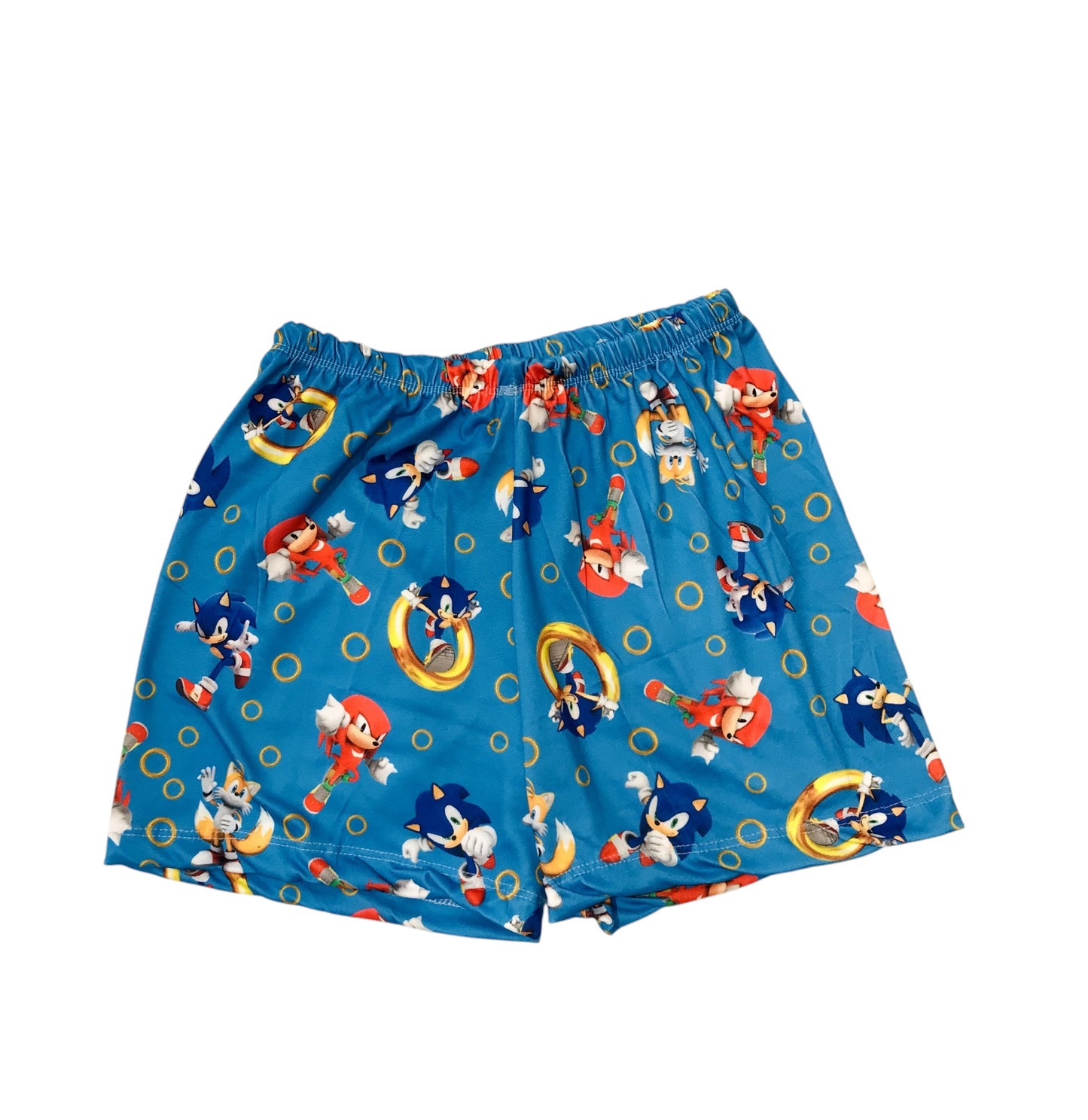 Pijama Infantil Manga Curta Sonic Azul