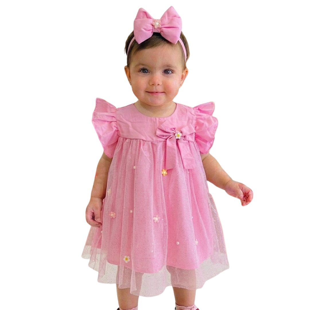 Romper Bebê Margaridas